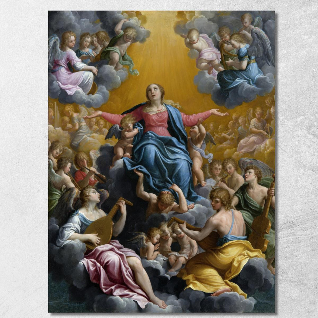 Assunzione Della Vergine Guido Reni grn1 quadro stampato su tela Assunzione Della Vergine Guido Reni grn1 quadro stampato su tela
