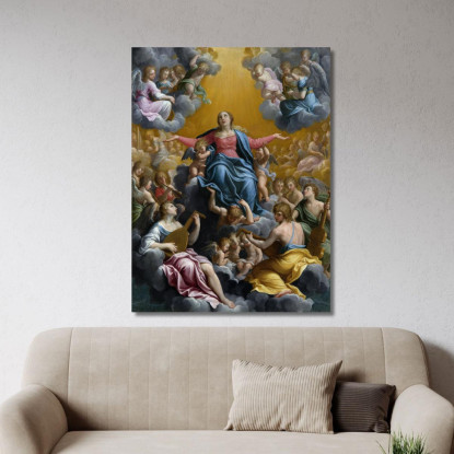 Assunzione Della Vergine Guido Reni grn1 quadro stampato su tela