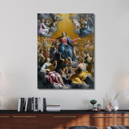 Assunzione Della Vergine Guido Reni grn1 quadro stampato su tela