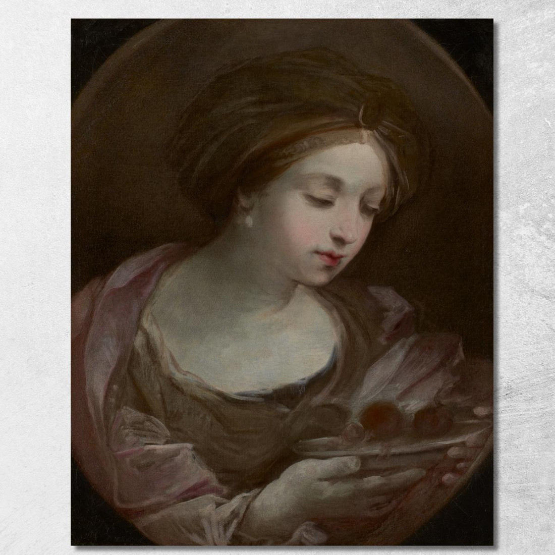 Busto Di Donna Con Turbante Guido Reni grn4 quadro stampato su tela Busto Di Donna Con Turbante Guido Reni grn4 quadro stampato su tela