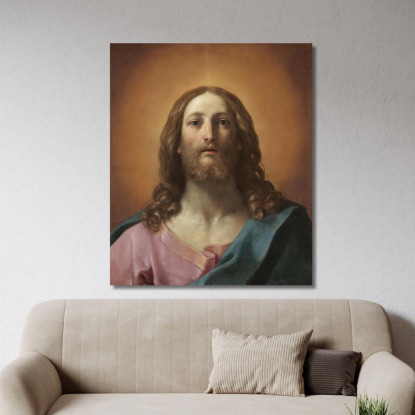 Busto Di Cristo Salvator Mundi Guido Reni grn5 quadro stampato su tela