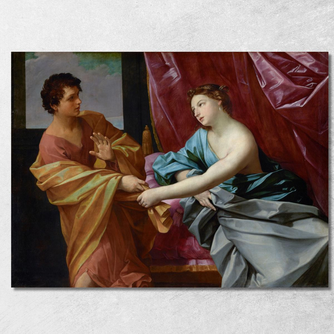 Giuseppe E La Moglie Di Potifar Guido Reni grn16 quadro stampato su tela Giuseppe E La Moglie Di Potifar Guido Reni grn16 quadro stampato su tela