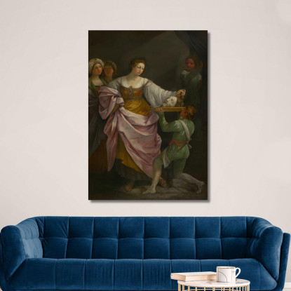Salomè Con La Testa Di San Giovanni Battista Guido Reni grn35 quadro stampato su tela