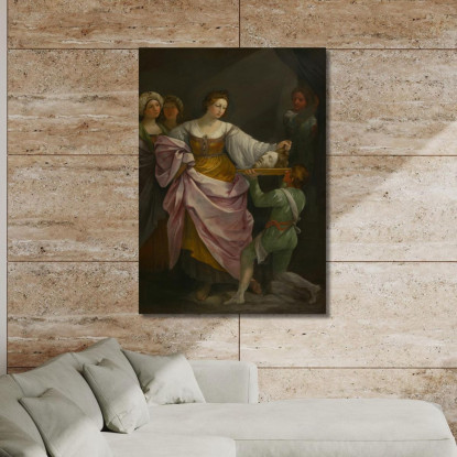 Salomè Con La Testa Di San Giovanni Battista Guido Reni grn35 quadro stampato su tela