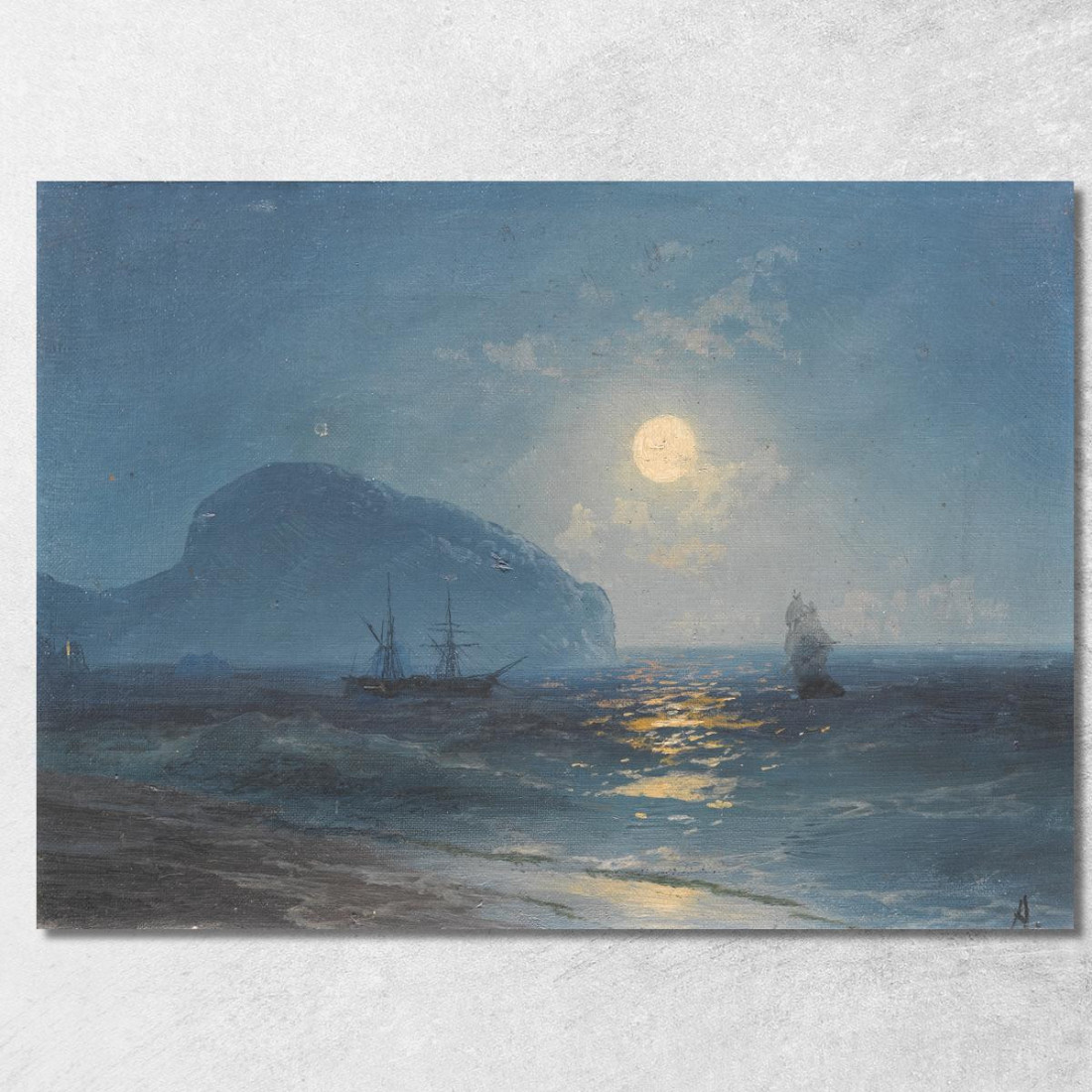 Chiaro Di Luna 2 Ivan Konstantinovich Aivazovsky ika14 quadro stampato su tela