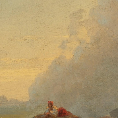 Carri Di Buoi Nella Steppa Ucraina Ivan Konstantinovich Aivazovsky ika19 quadro stampato su tela