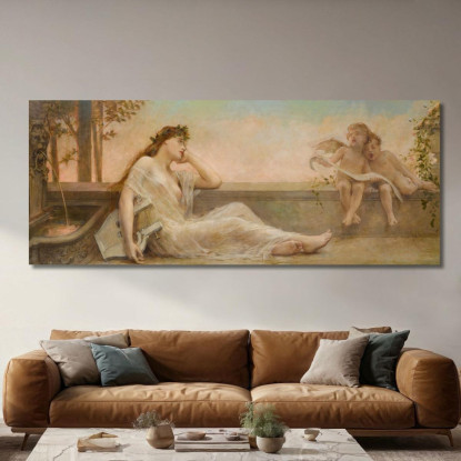 Sognando Al Crepuscolo Léon François Comerre lfc7 quadro stampato su tela