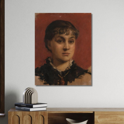 Ritratto Di Jacqueline Comerre-Paton Léon François Comerre lfc23 quadro stampato su tela