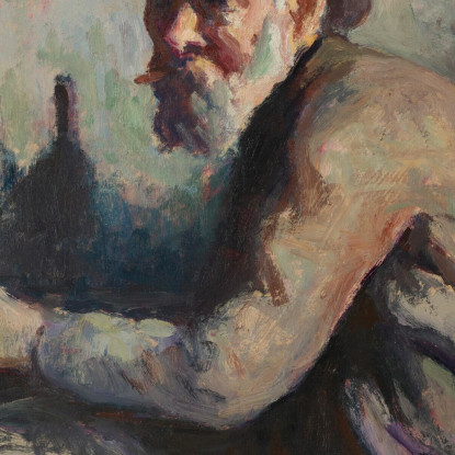 Autoritratto Al Cavalletto Maximilien Luce mlc2 quadro stampato su tela