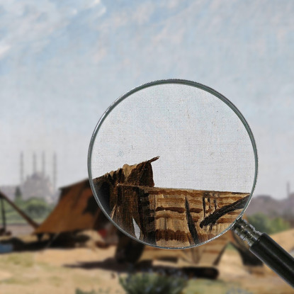 Un Accampamento Davanti A Costantinopoli Jean-Léon Gérôme jlg11 quadro stampato su tela