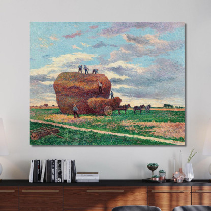 Il Covone Di Fieno Maximilien Luce mlc30 quadro stampato su tela