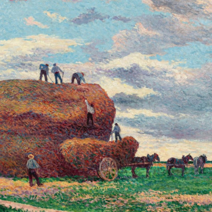 Il Covone Di Fieno Maximilien Luce mlc30 quadro stampato su tela