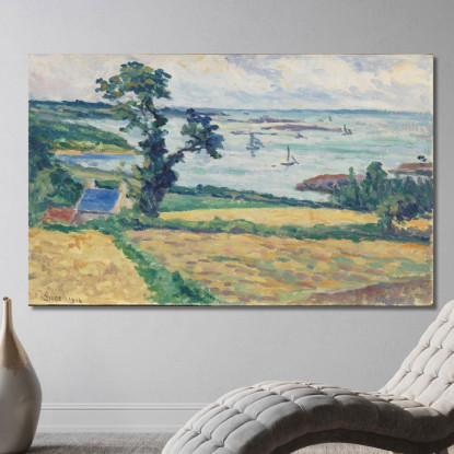 Paesaggio Maximilien Luce mlc37 quadro stampato su tela