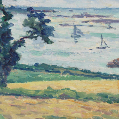 Paesaggio Maximilien Luce mlc37 quadro stampato su tela