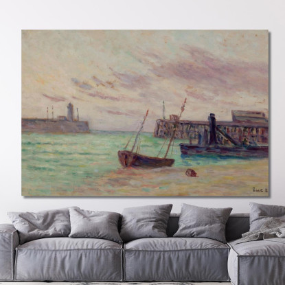 L’Ingresso Del Porto Maximilien Luce mlc40 quadro stampato su tela