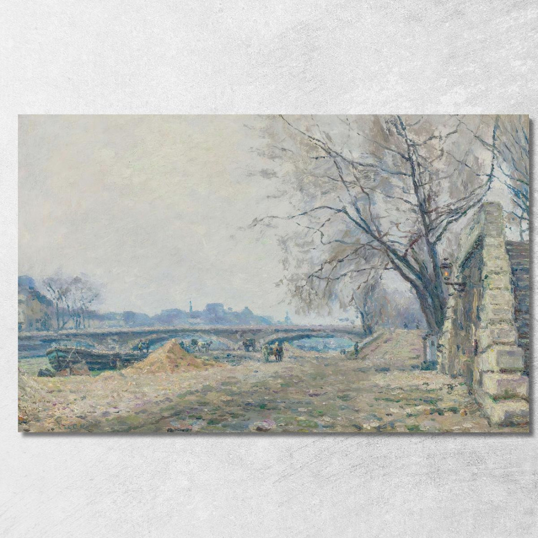 Il Ponte Di Solférino Maximilien Luce mlc42 quadro stampato su tela