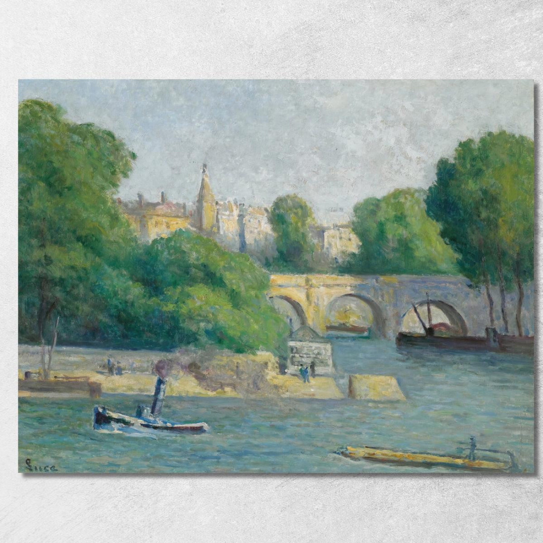 Il Vert Gallant Maximilien Luce mlc54 quadro stampato su tela Il Vert Gallant Maximilien Luce mlc54 quadro stampato su tela