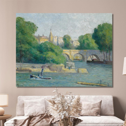 Il Vert Gallant Maximilien Luce mlc54 quadro stampato su tela