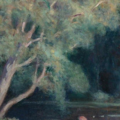 I Bagnanti Alla Fontana Maximilien Luce mlc56 quadro stampato su tela