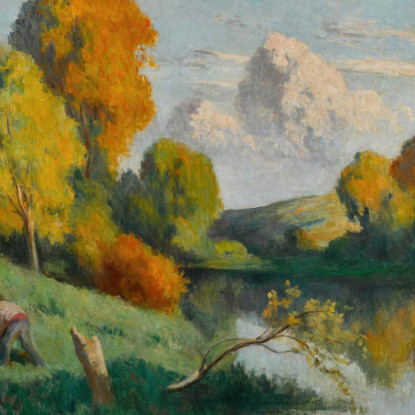 I Segantini Paesaggio Della Cure Maximilien Luce mlc62 quadro stampato su tela