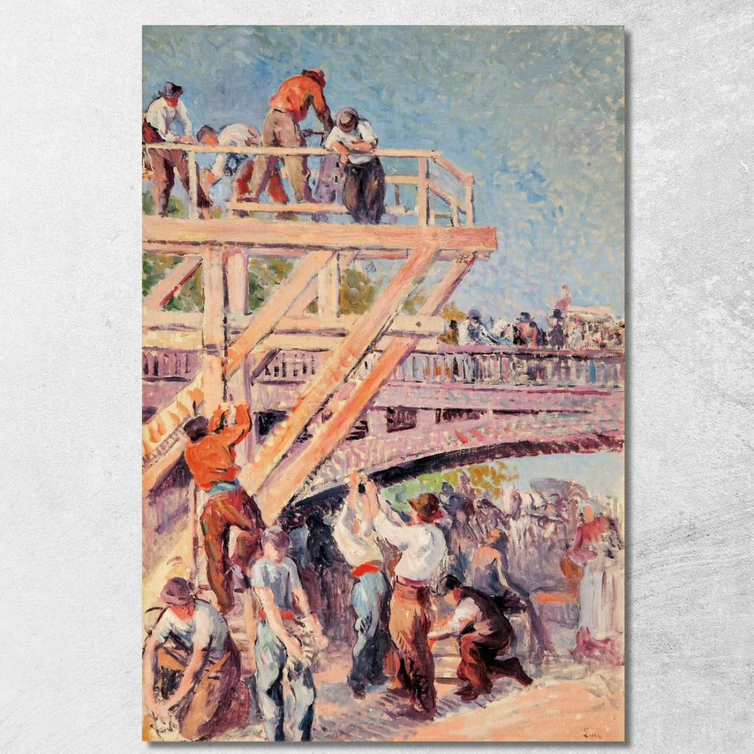 I Lavoratori Maximilien Luce mlc64 quadro stampato su tela I Lavoratori Maximilien Luce mlc64 quadro stampato su tela