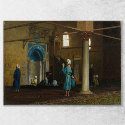 In Preghiera Il Cairo Jean-Léon Gérôme jlg19 quadro stampato su tela