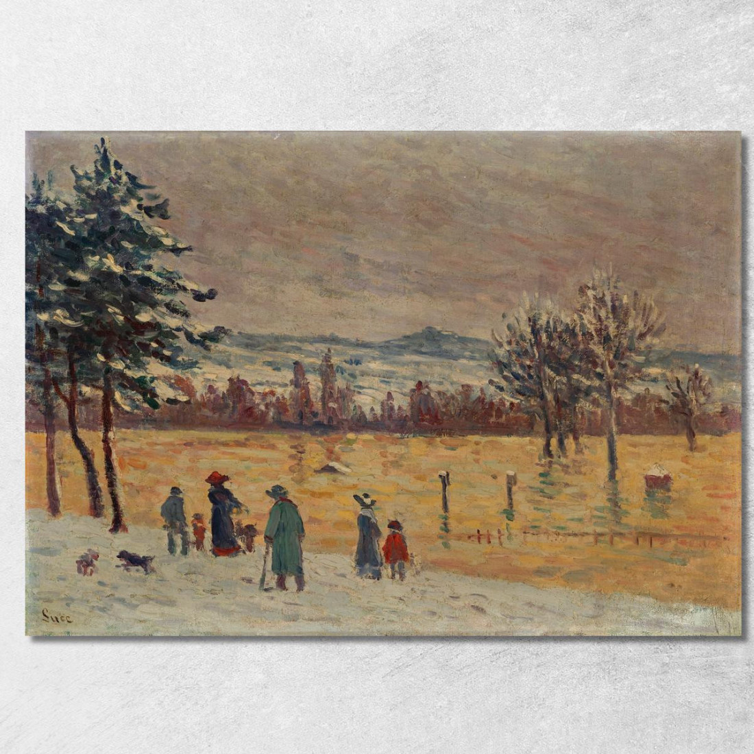 L’Inondazione A Longchamp Maximilien Luce mlc68 quadro stampato su tela L’Inondazione A Longchamp Maximilien Luce mlc68 quadro stampato su tela