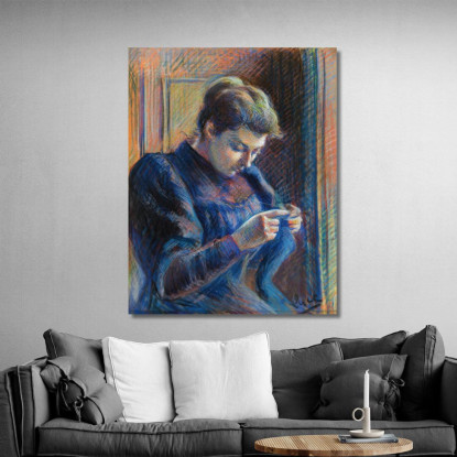 Ritratto Di Madame Berthier Maximilien Luce mlc93 quadro stampato su tela