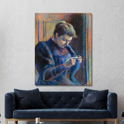 Ritratto Di Madame Berthier Maximilien Luce mlc93 quadro stampato su tela
