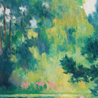 Rolleboise Bagno Nel Piccolo Braccio Della Senna Maximilien Luce mlc96 quadro stampato su tela