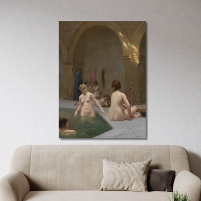 Bagnanti Jean-Léon Gérôme jlg24 quadro stampato su tela