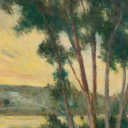 Sandrecourt Il Sentiero Lungo Il Fiume Maximilien Luce mlc106 quadro stampato su tela