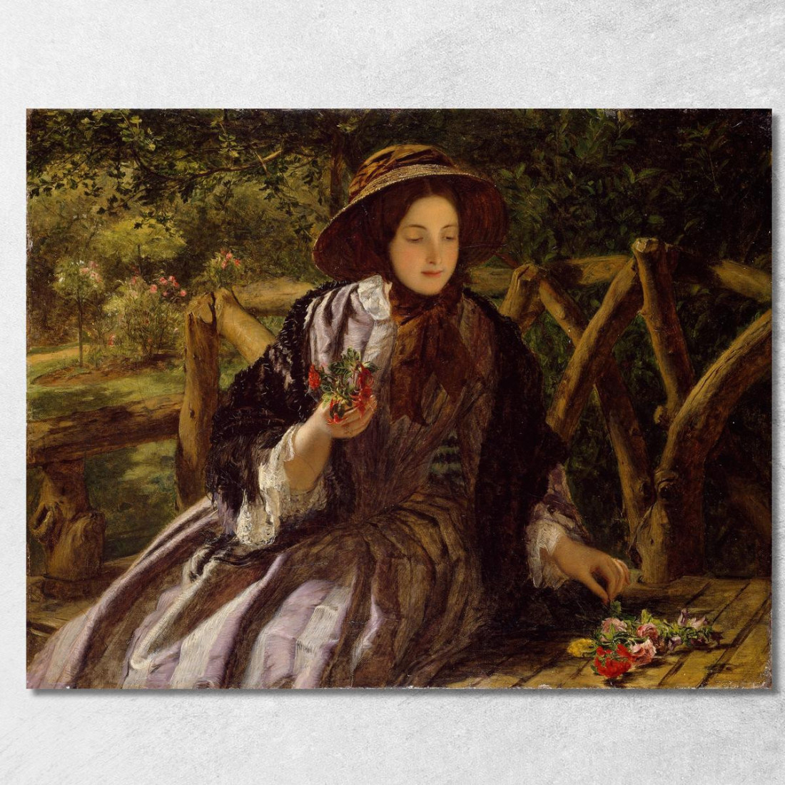 Fiori Da Giardino Che Compongono Un Mazzolino William Powell Frith wpf6 quadro stampato su tela Fiori Da Giardino Che Compongono Un Mazzolino William Powell Frith wpf6 quadro stampato su tela