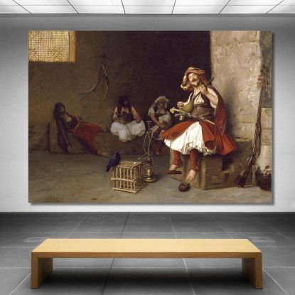 Canto Bashi Bazouk Jean-Léon Gérôme jlg26 quadro stampato su tela