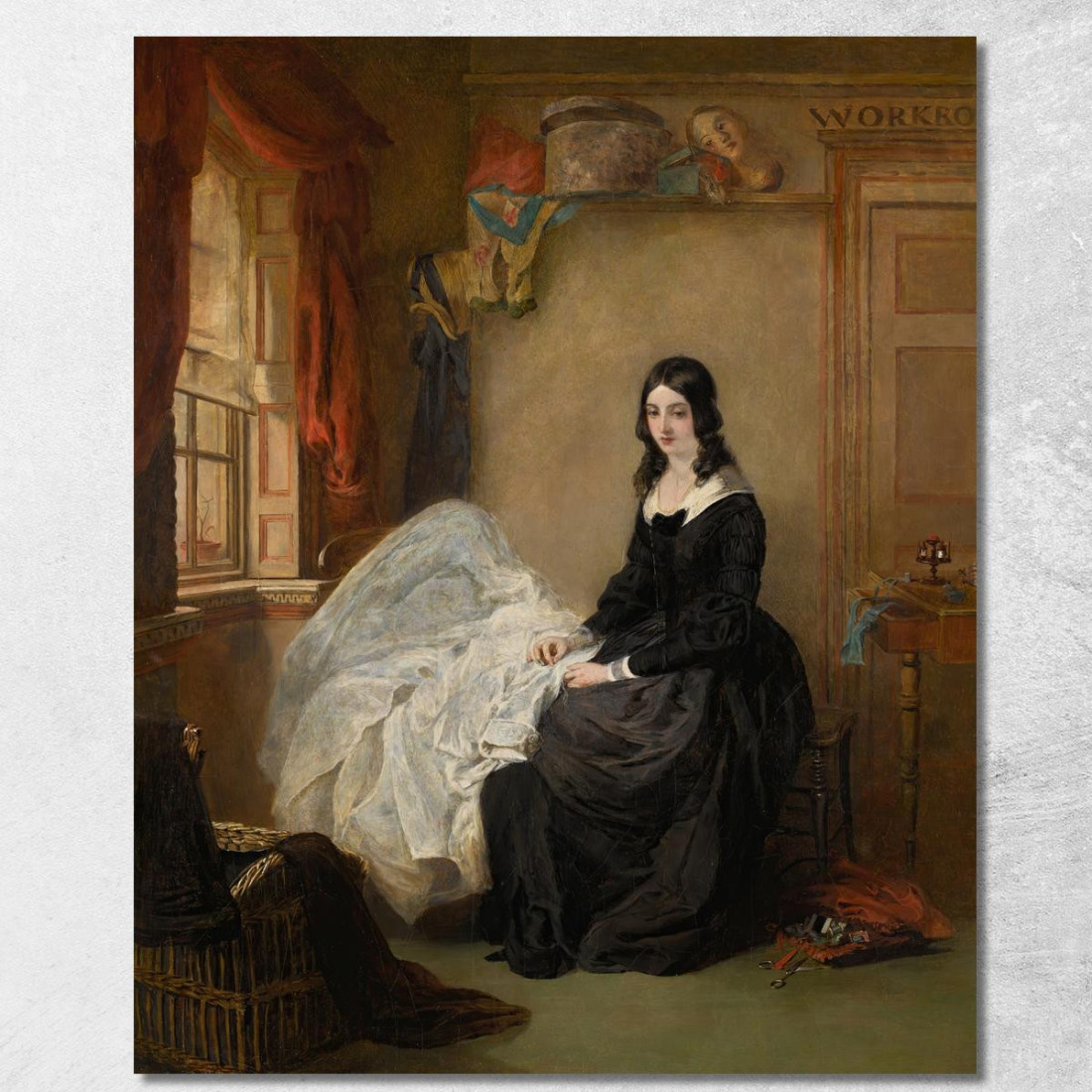 Kate Nickleby Da Madame Mantalini 2 William Powell Frith wpf9 quadro stampato su tela