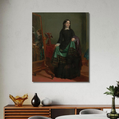 Kate Nickleby Da Madame Mantalini William Powell Frith wpf10 quadro stampato su tela