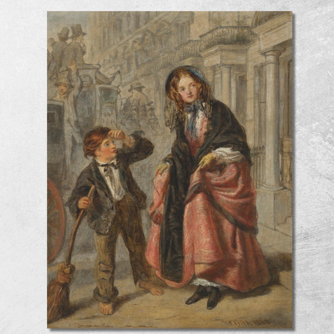 Lo Spazzino William Powell Frith wpf18 quadro stampato su tela Lo Spazzino William Powell Frith wpf18 quadro stampato su tela