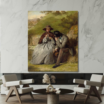 Gli Amanti William Powell Frith wpf21 quadro stampato su tela