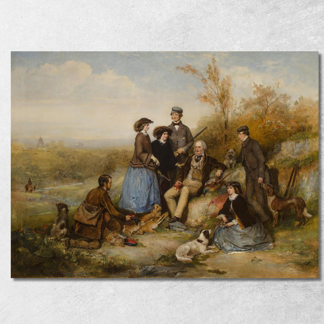 La Battuta Di Caccia William Powell Frith wpf23 quadro stampato su tela La Battuta Di Caccia William Powell Frith wpf23 quadro stampato su tela