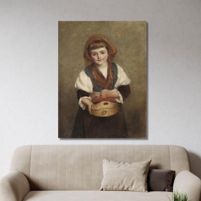 Il Più Dolce Piccolo Mendicante Che Abbia Mai Chiesto L'Elemosina William Powell Frith wpf25 quadro stampato su tela