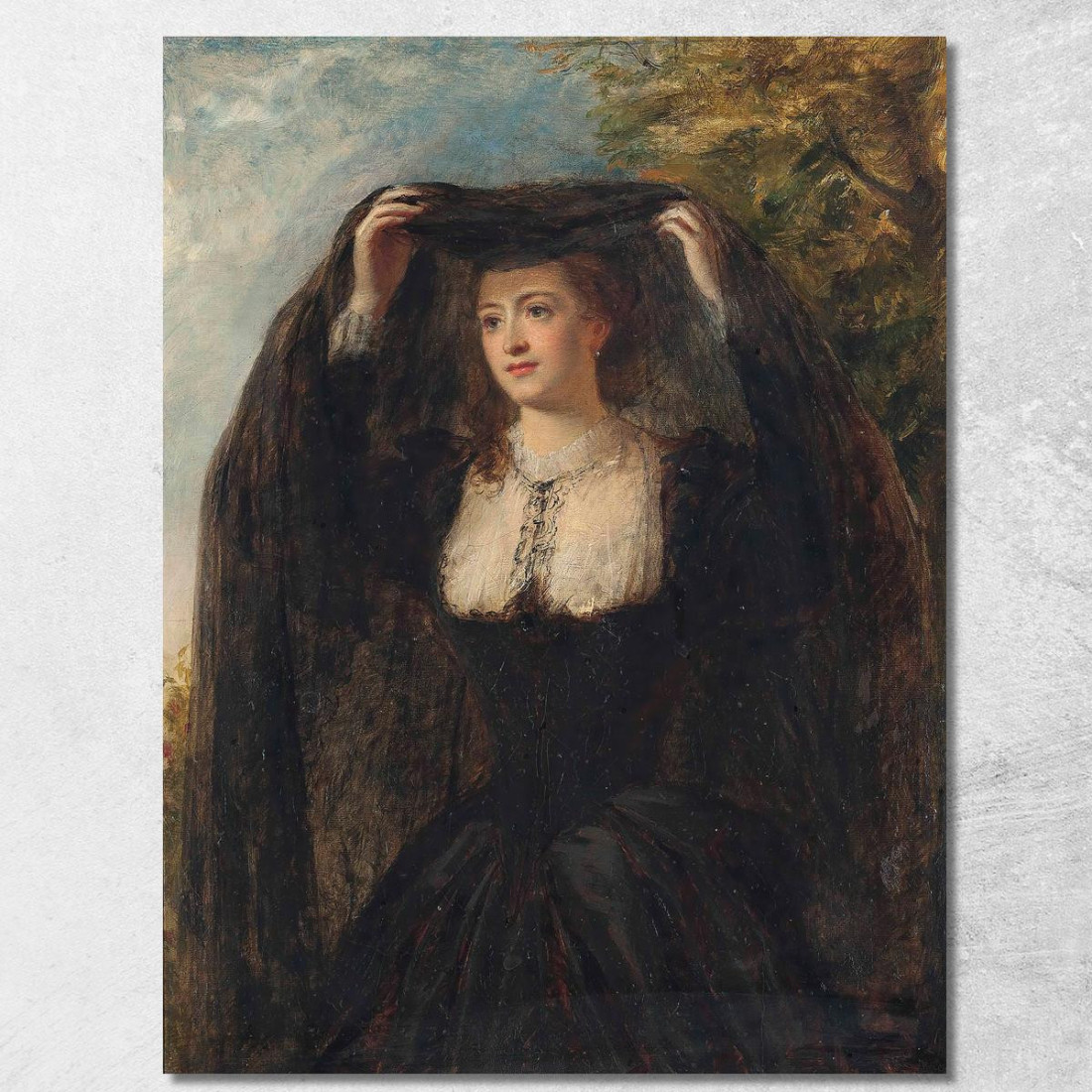 Il Velo William Powell Frith wpf27 quadro stampato su tela Il Velo William Powell Frith wpf27 quadro stampato su tela
