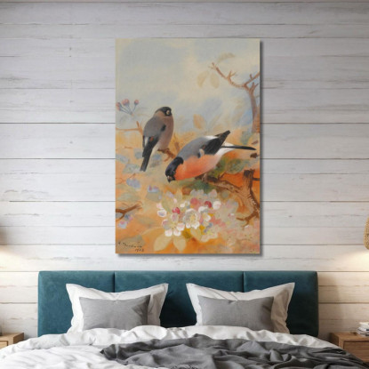 Ciuffolotti Archibald Thorburn ath32 quadro stampato su tela