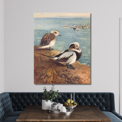Moretta Codona In Inverno Archibald Thorburn ath63 quadro stampato su tela