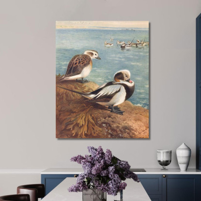 Moretta Codona In Inverno Archibald Thorburn ath63 quadro stampato su tela