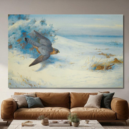 Smeriglio E Allodole Archibald Thorburn ath68 quadro stampato su tela