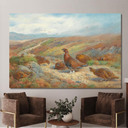 La Vecchia Strada Dei Mandriani Archibald Thorburn ath102 quadro stampato su tela