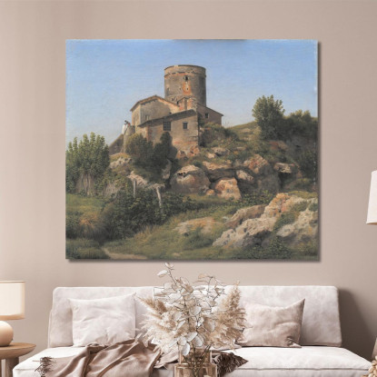 Un Edificio Vicino A Tor Di Quinto Fuori Roma Christoffer Wilhelm Eckersberg cwe1 quadro stampato su tela