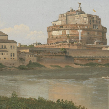 Una Vista Attraverso Tre Archi Del Terzo Piano Del Colosseo Christoffer Wilhelm Eckersberg cwe8 quadro stampato su tela