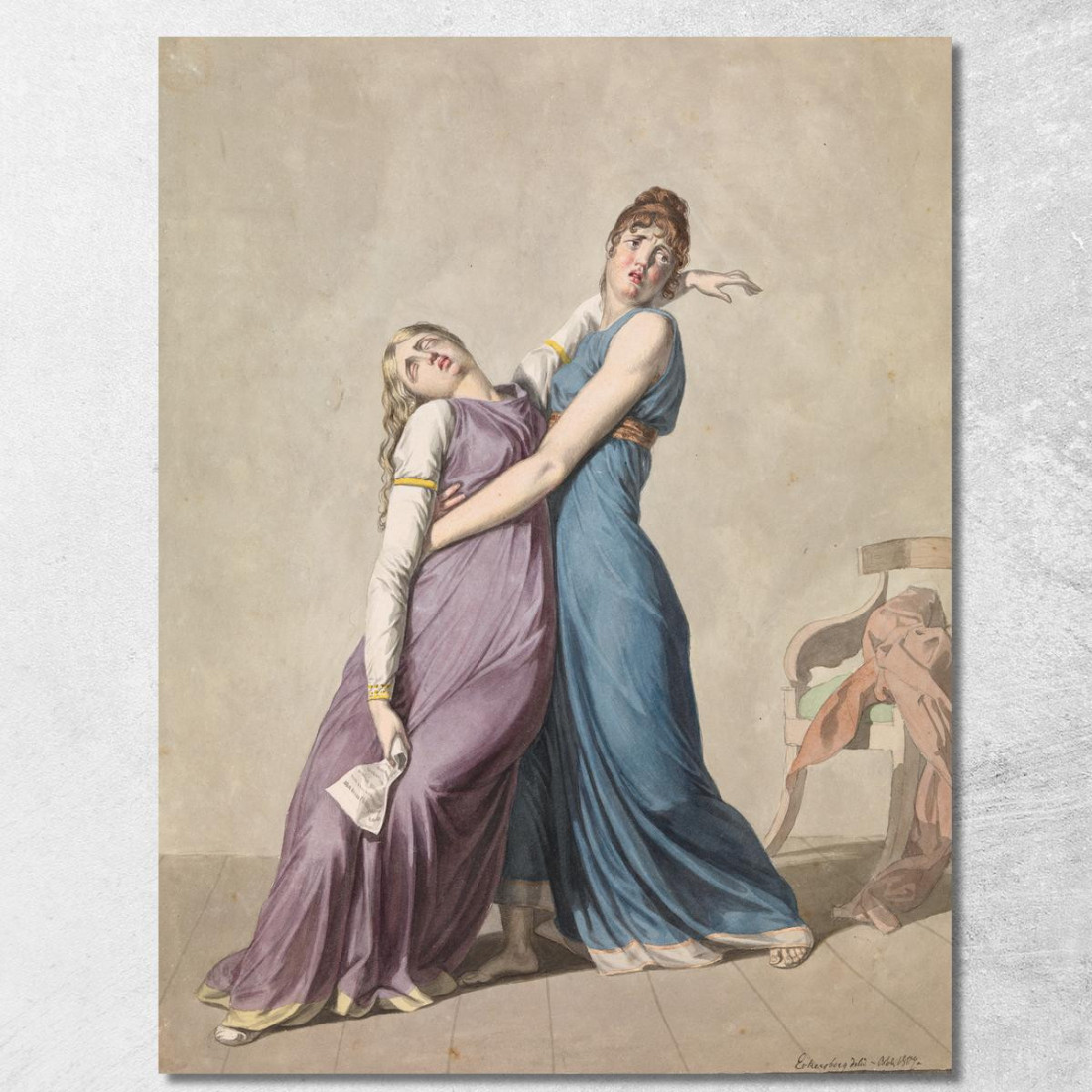 Una Donna Sostiene Un'Altra Donna Che È Svenuta Dopo Aver Letto Una Lettera Christoffer Wilhelm Eckersberg cwe11 quadro stampat Una Donna Sostiene Un'Altra Donna Che È Svenuta Dopo Aver Letto Una Lettera Christoffer Wilhelm Eckersberg cwe11 quadro stampat