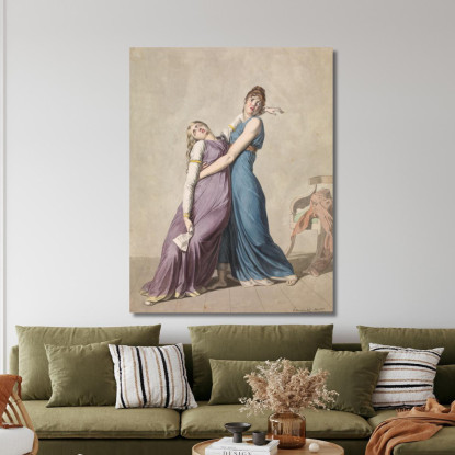 Una Donna Sostiene Un'Altra Donna Che È Svenuta Dopo Aver Letto Una Lettera Christoffer Wilhelm Eckersberg cwe11 quadro stampat